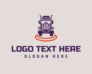 Towing - Truck Transport Shipping logo design