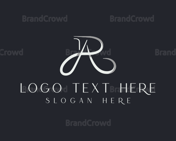 Elegant Letter AR Monogram Logo