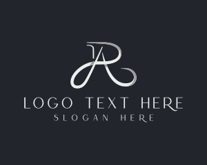 Wedding Planner - Elegant Letter AR Monogram logo design