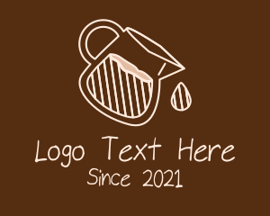 Pitcher - Brown Coffee Shop logo design