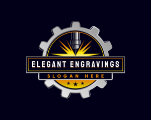 Laser CNC Engraving logo design