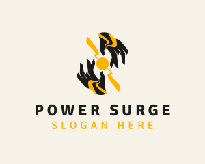 Force - Hand Power Source logo design