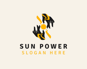 Hand Power Source logo design