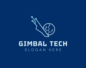 Tech Soccer Ball logo design