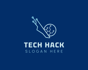 Tech Soccer Ball logo design