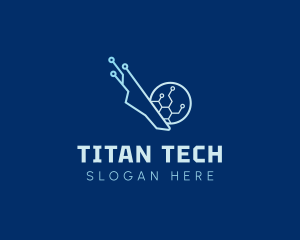 Tech Soccer Ball logo design