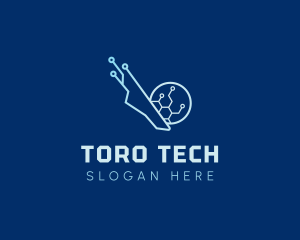 Tech Soccer Ball logo design