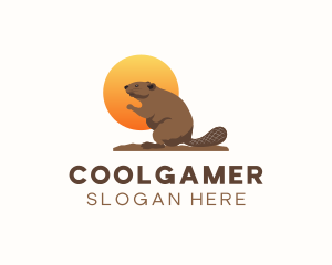 Wild Beaver Animal Logo