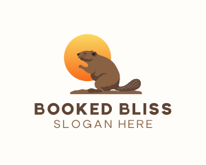 Wild Beaver Animal logo design