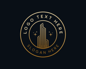 Condominium - Elegant Luxury Building logo design