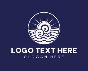 Waves - Beach Waves Ocean logo design