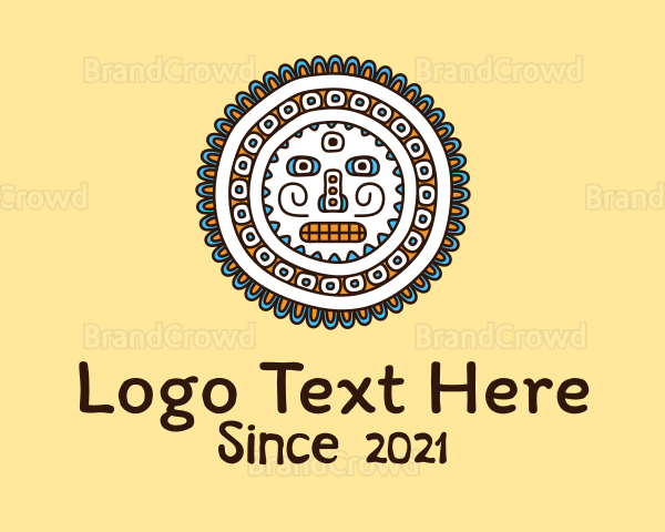 Mayan Tribal Centerpiece Logo