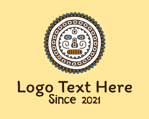 Indigenous - Mayan Tribal Centerpiece logo design