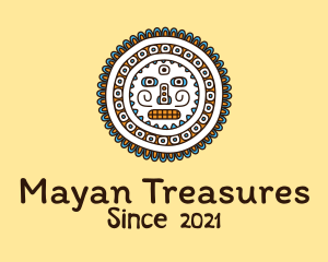 Mayan - Mayan Tribal Centerpiece logo design