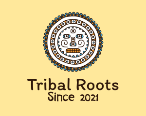 Mayan Tribal Centerpiece  logo design