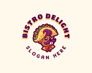 Mouse Taco Snack logo design