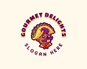 Mouse Taco Snack logo design