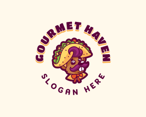 Mouse Taco Snack logo design