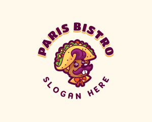 Mouse Taco Snack logo design