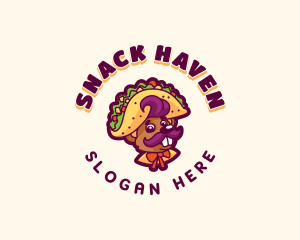 Mouse Taco Snack logo design