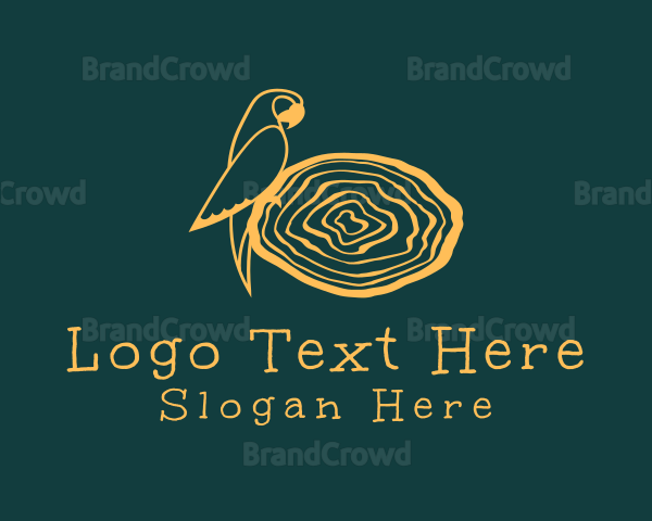 Bird Parrot Nest Logo