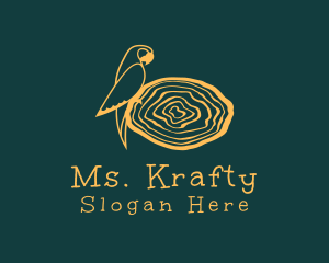 Bird Parrot Nest Logo