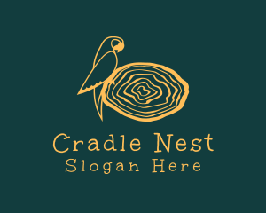 Bird Parrot Nest logo design