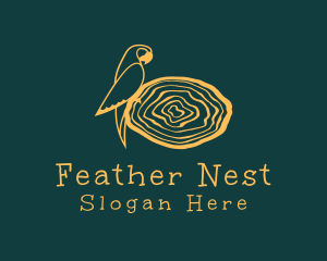 Bird Parrot Nest logo design