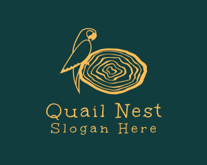 Bird Parrot Nest logo design