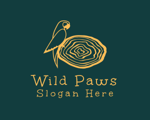 Bird Parrot Nest logo design