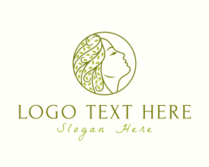 Massage - Beauty Nature Goddess logo design