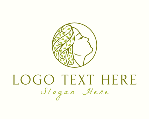 Leaves - Beauty Nature Goddess logo design
