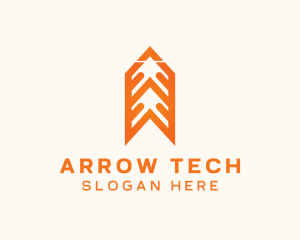 Pencil Arrow Spear logo design