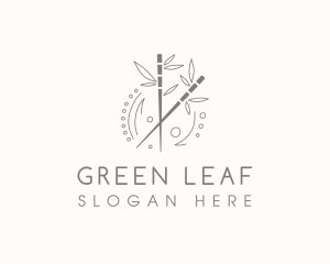 Leaf Bamboo Acupuncture     logo design