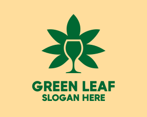 Cannabis - Cannabis Glass logo design