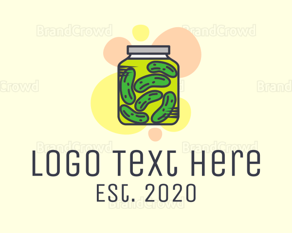 Pickled Cucumber Jar Logo