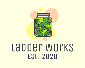 Pickled Cucumber Jar  logo design