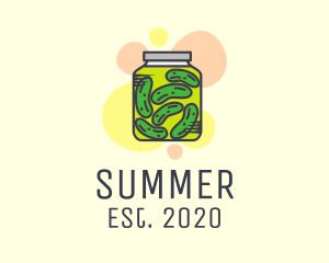 Pickled Cucumber Jar  logo design