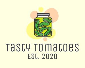 Pickled Cucumber Jar  logo design