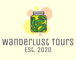 Pickled Cucumber Jar  logo design