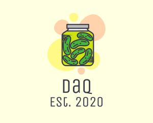 Organic - Pickled Cucumber Jar logo design