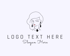 Fashionista - Female Jewelry Accessories logo design