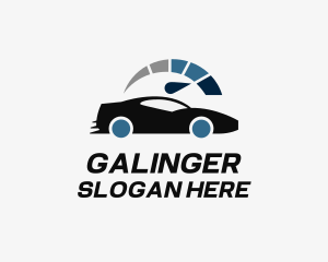 Car Dealership - Fast Car Gauge logo design