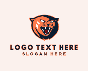 Saber Tooth - Feline Cat Gamer logo design