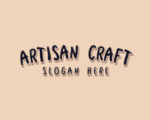 Crafty - Rustic Generic Brush logo design