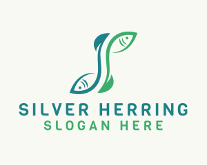 Herring - Abstract Fish Letter S logo design