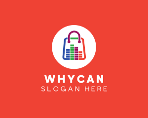 Stream - Sound System Shopping Bag logo design