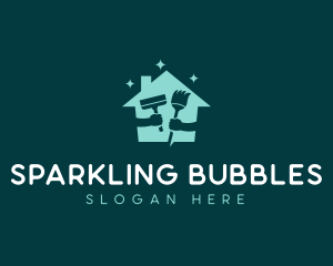 Sparkling - Sparkling House Cleaning Products logo design