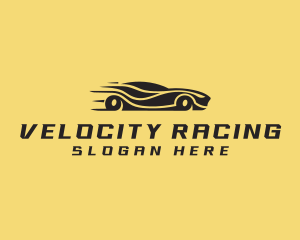 Fast Car Drag Racing logo design