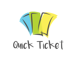 Ticket - Colorful Coupon Ticket logo design